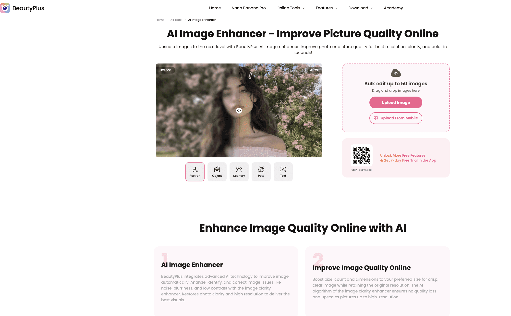 BeautyPlus Image Enhancer logo