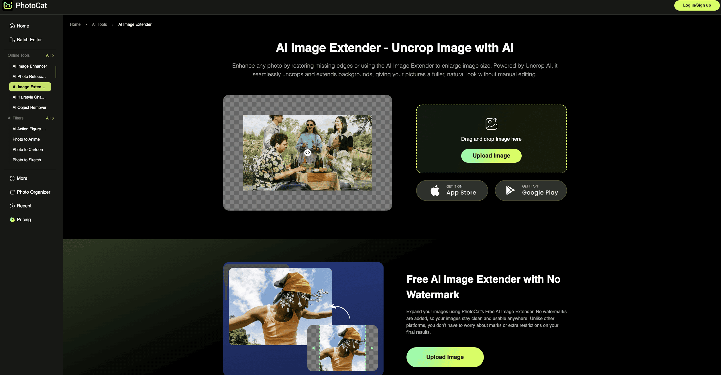 PhotoCat AI Image Extender logo