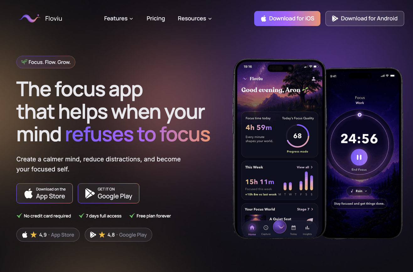 Floviu listing screenshot