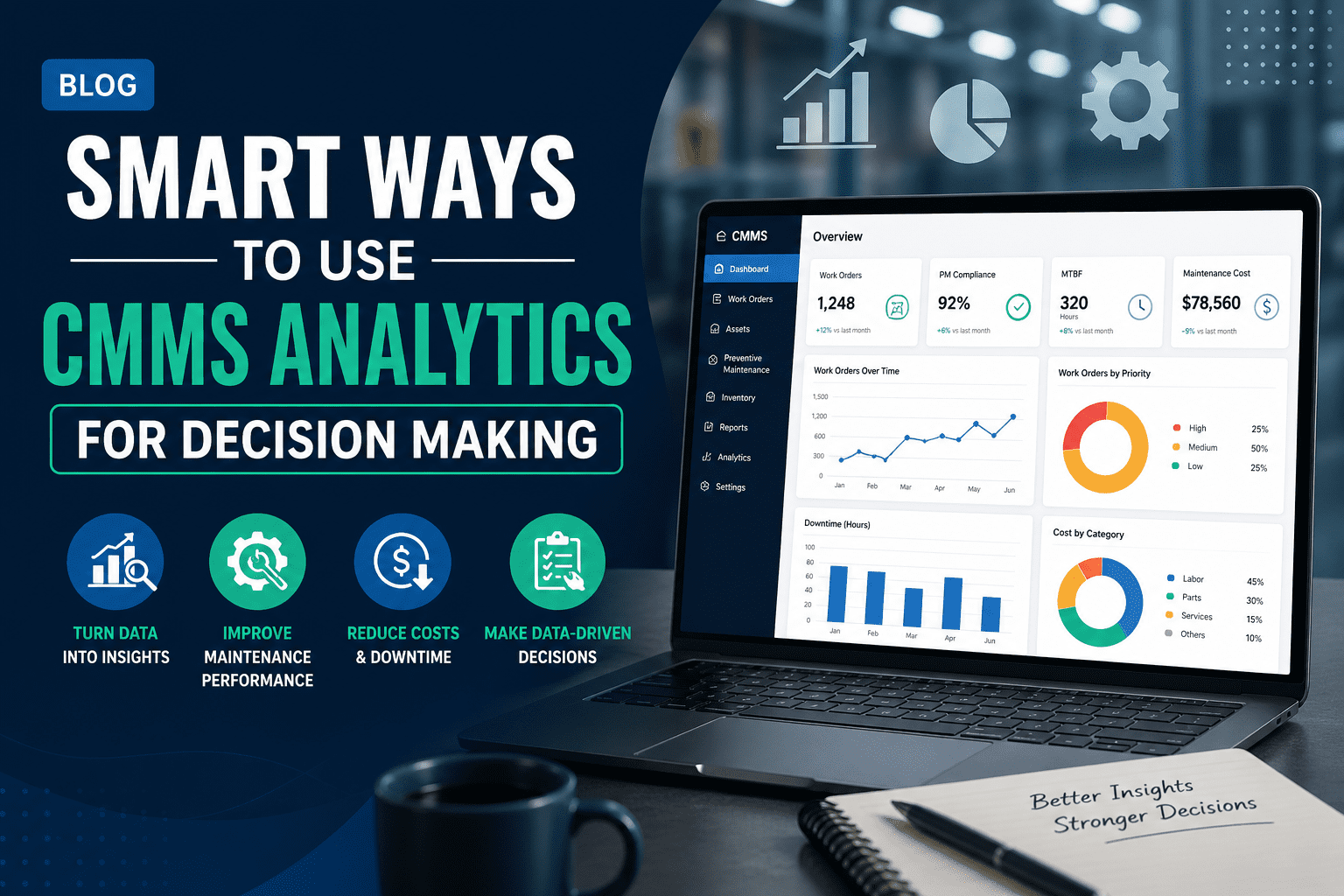 Smart Ways to Use CMMS Analytics for Decision Making