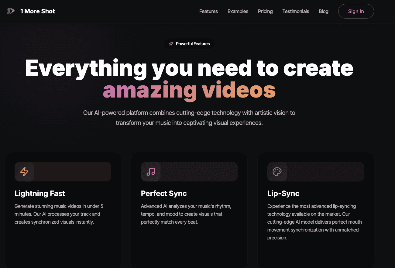 AI One Shot — The Ultimate AI Music Video Generator for Suno, Udio & AI Musicians