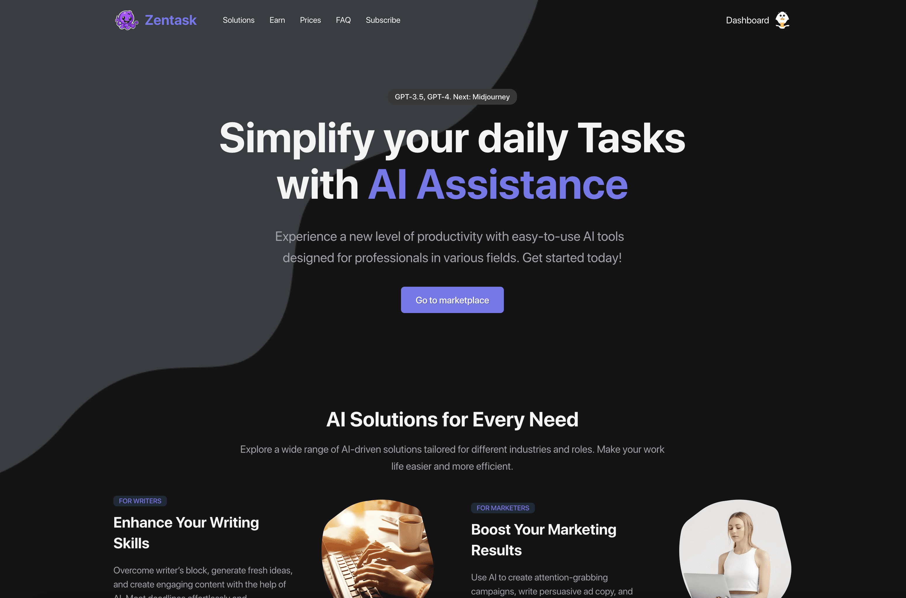 Zentask.ai screenshot