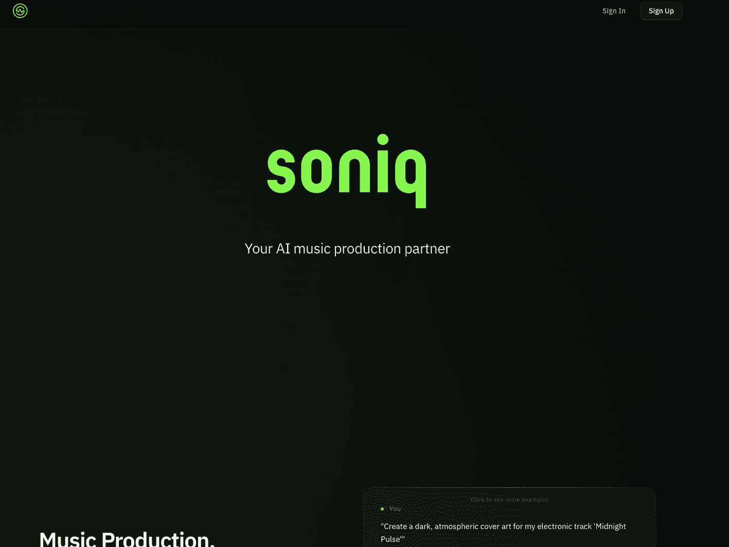 Soniq screenshot