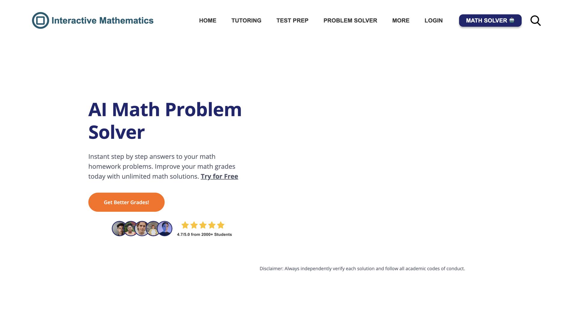 Interactive Mathematics screenshot