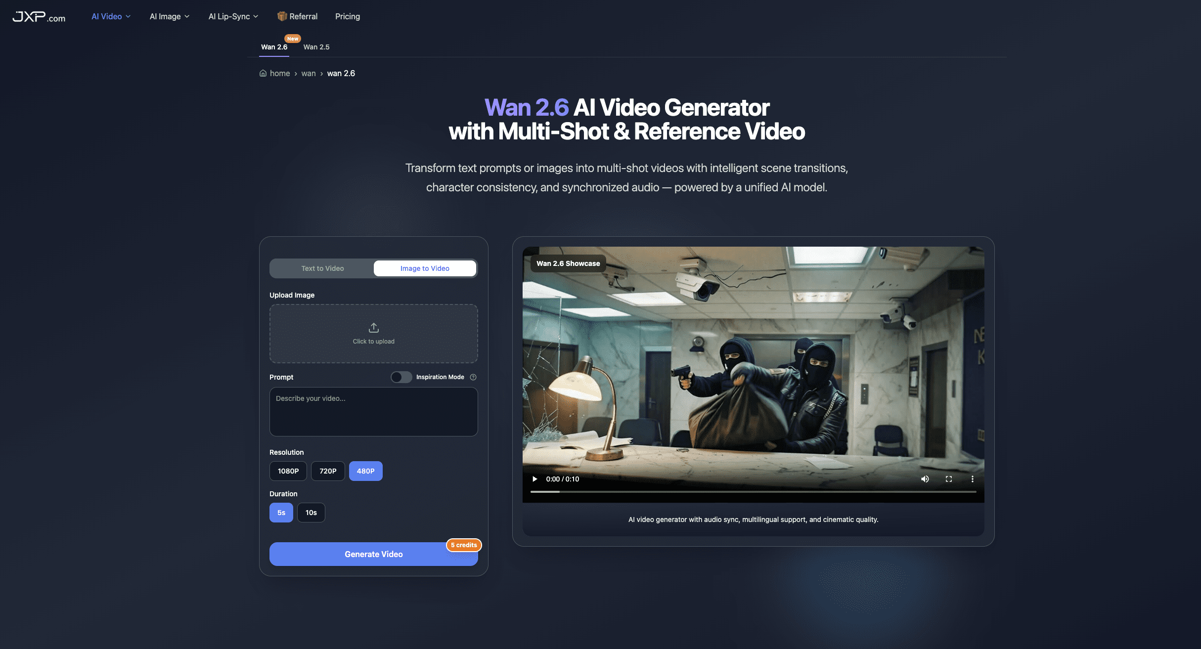 Wan 2.6 screenshot