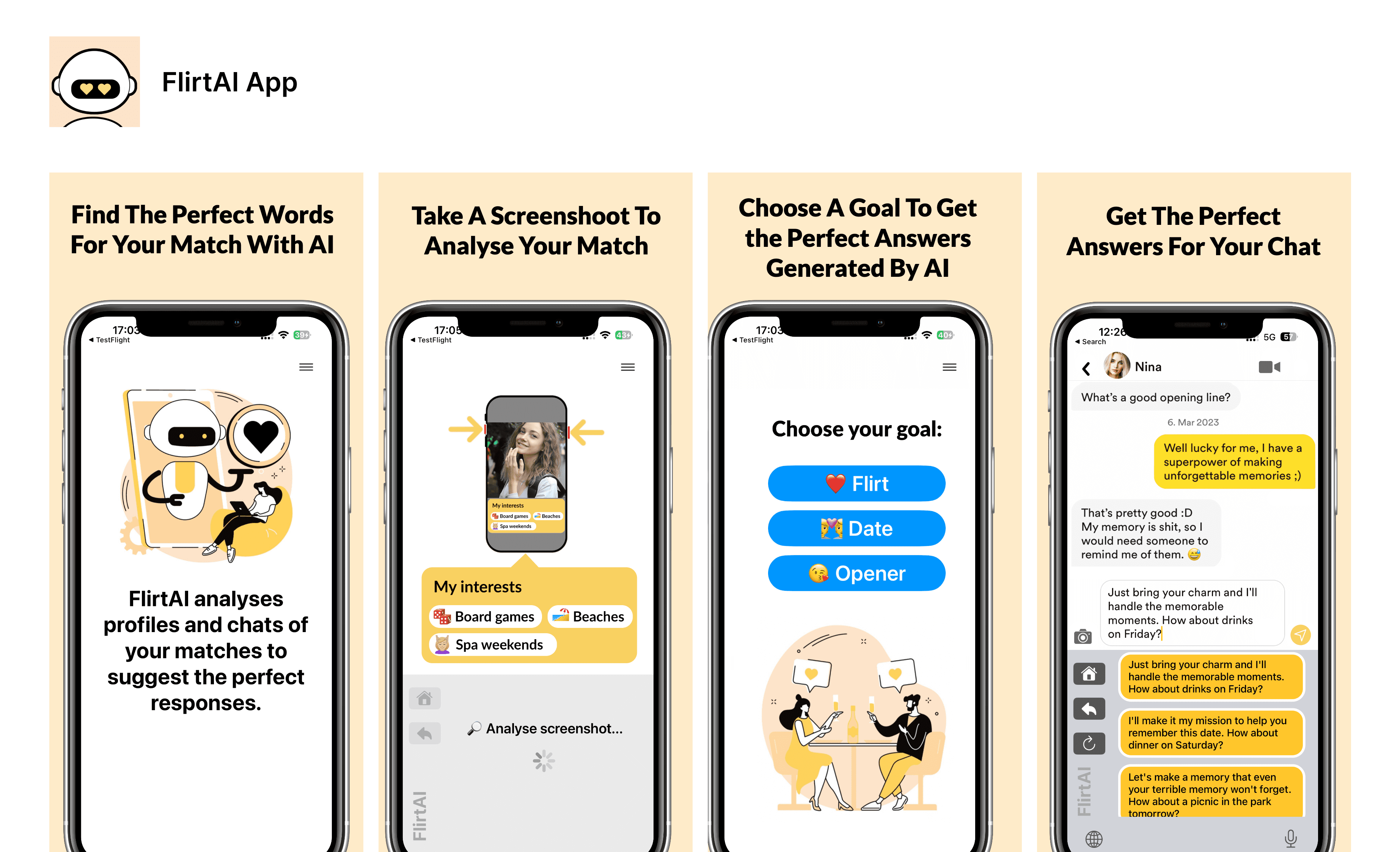 FlirtAI App screenshot