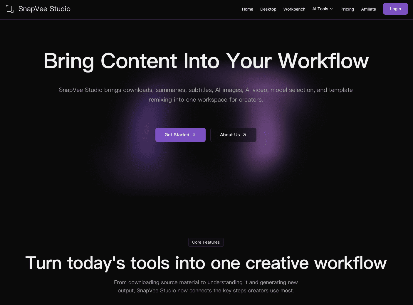 SnapVee Studio screenshot
