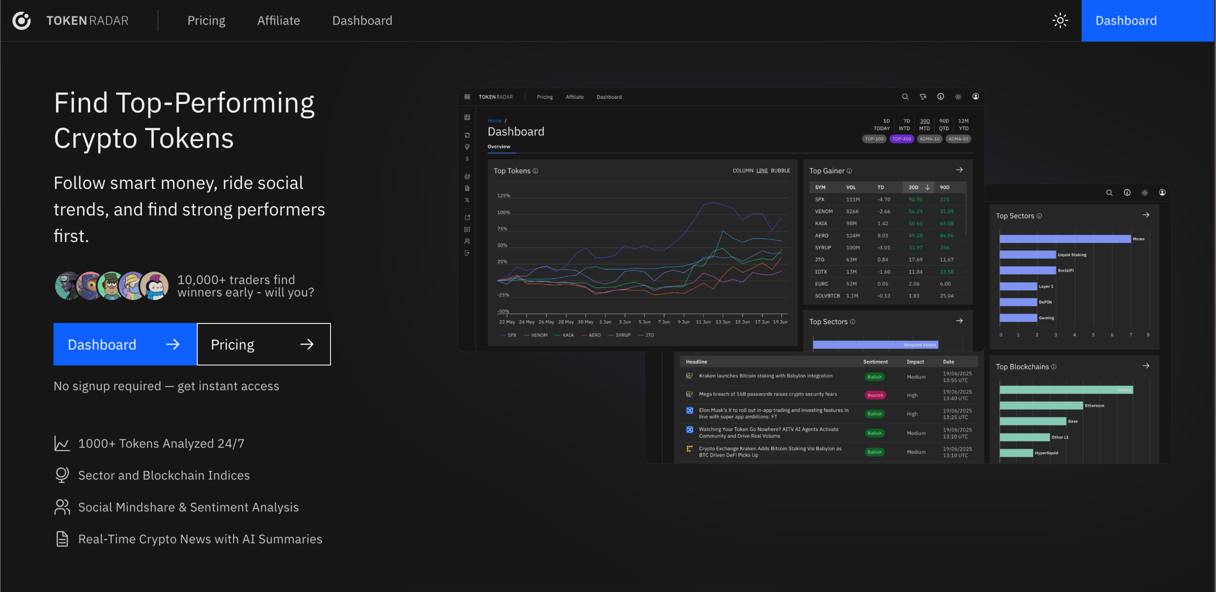 Token Radar screenshot
