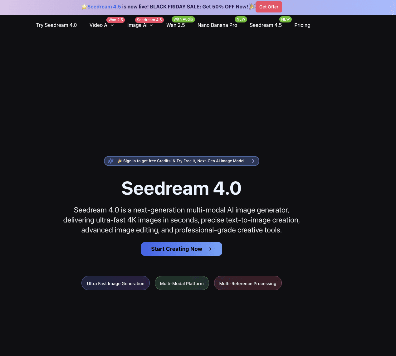 Seedream 4.0 screenshot