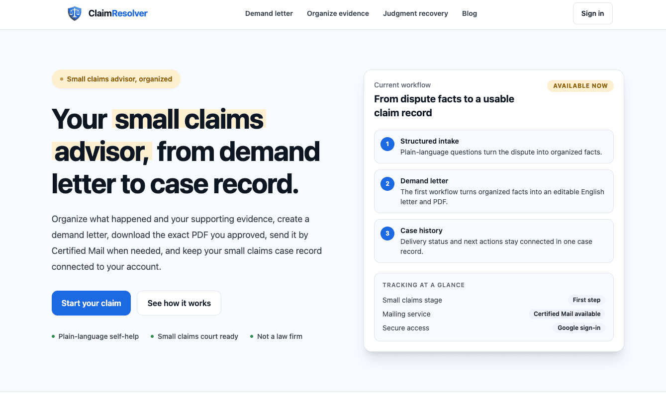 ClaimResolver screenshot