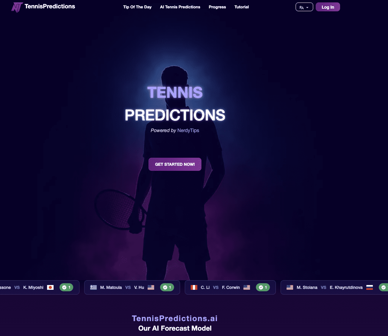 AI Tennis Predictions screenshot