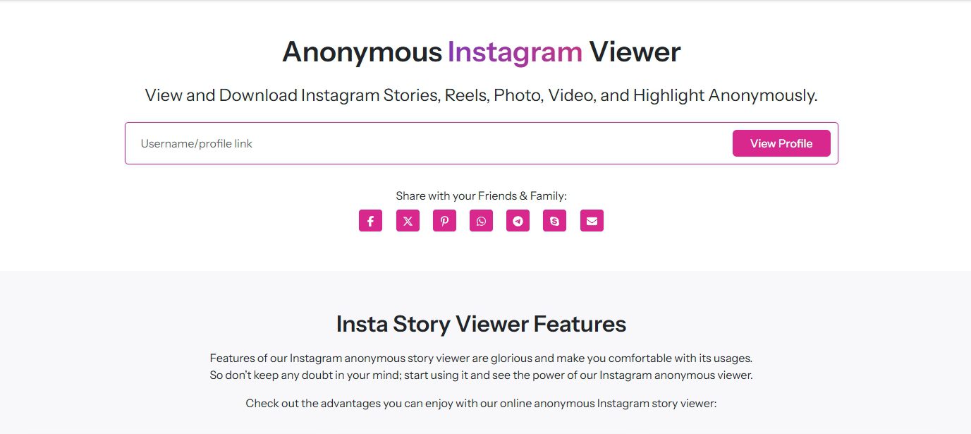Viewsocials screenshot