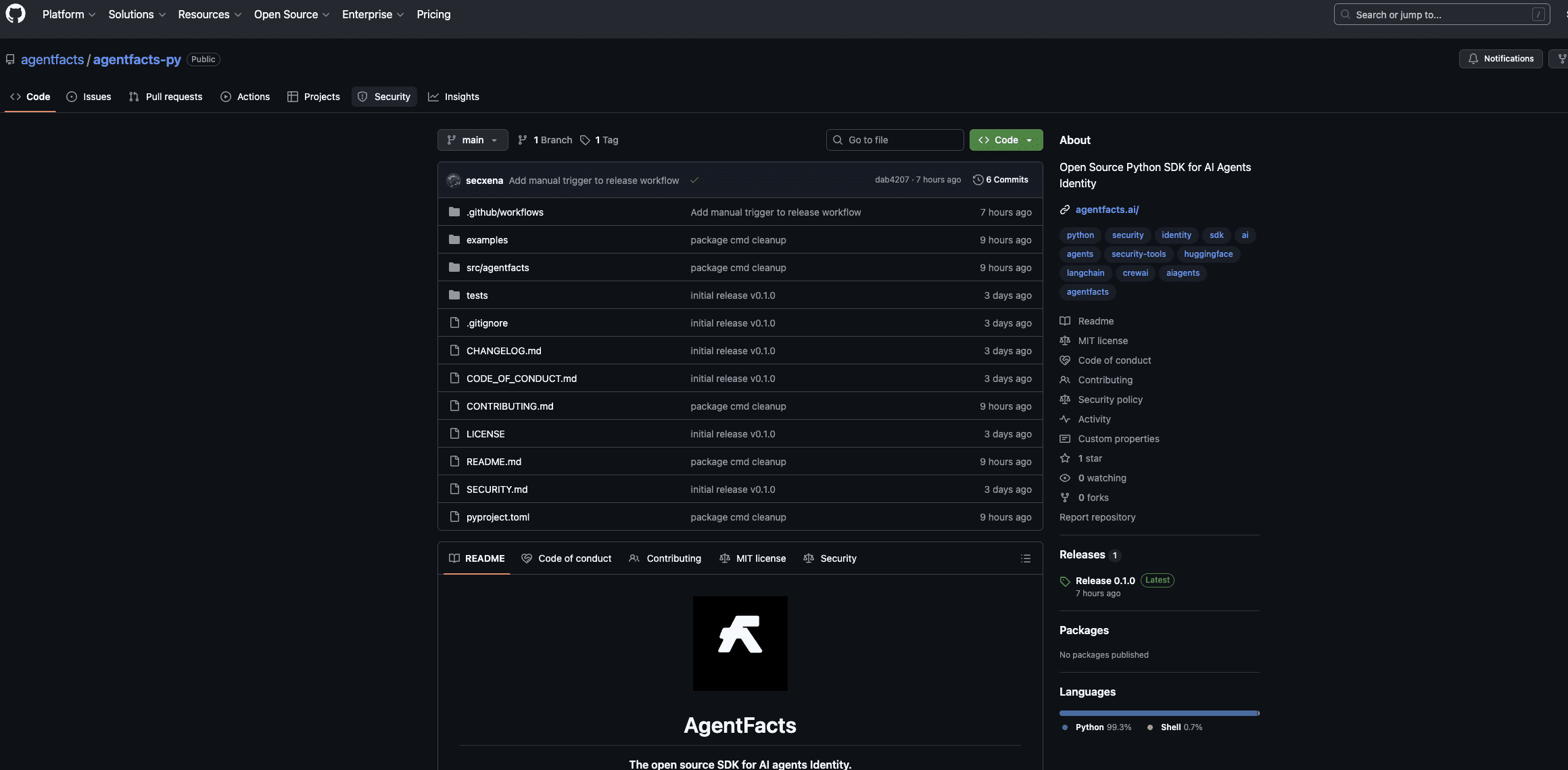 AgentFacts screenshot
