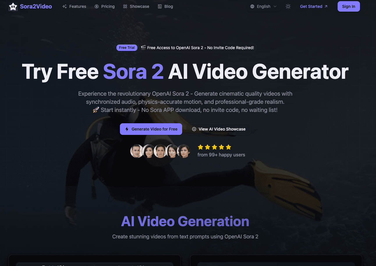Sora2Video Generator screenshot
