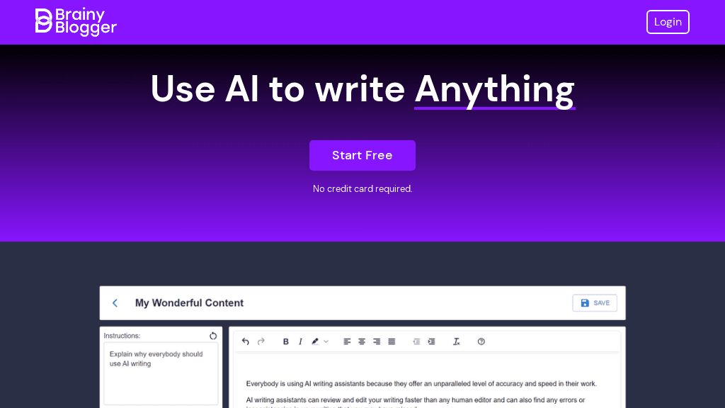 Brainy Blogger screenshot