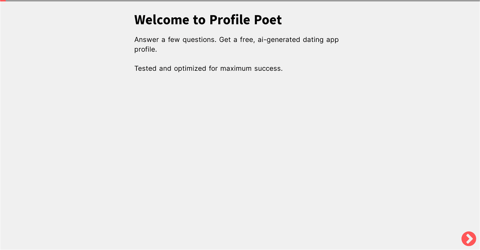 Profile Creator screenshot