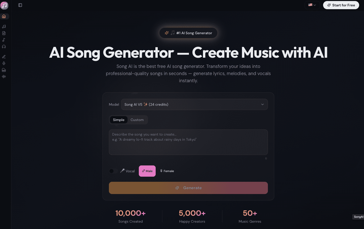 Song AI screenshot