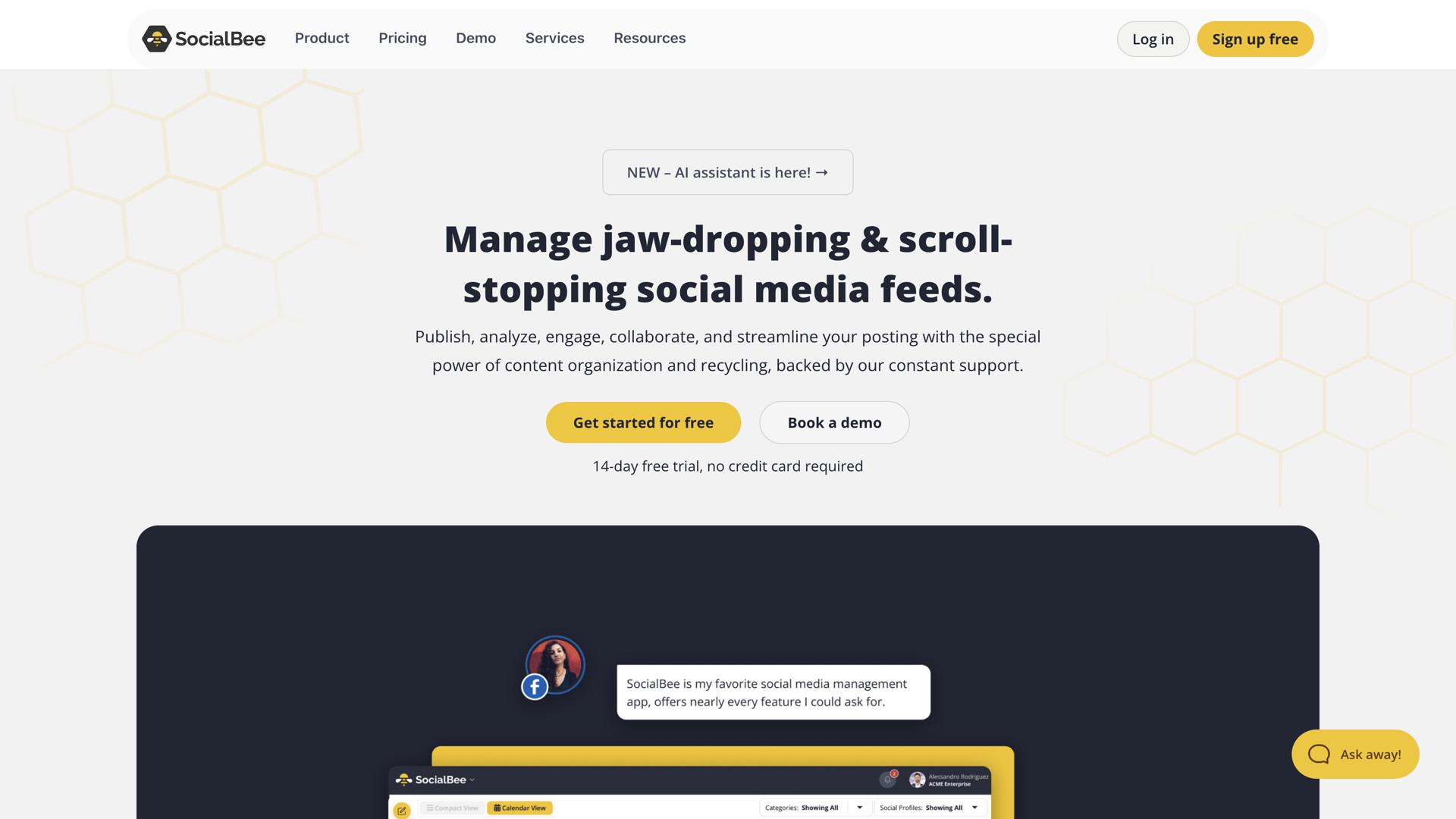 SocialBee screenshot