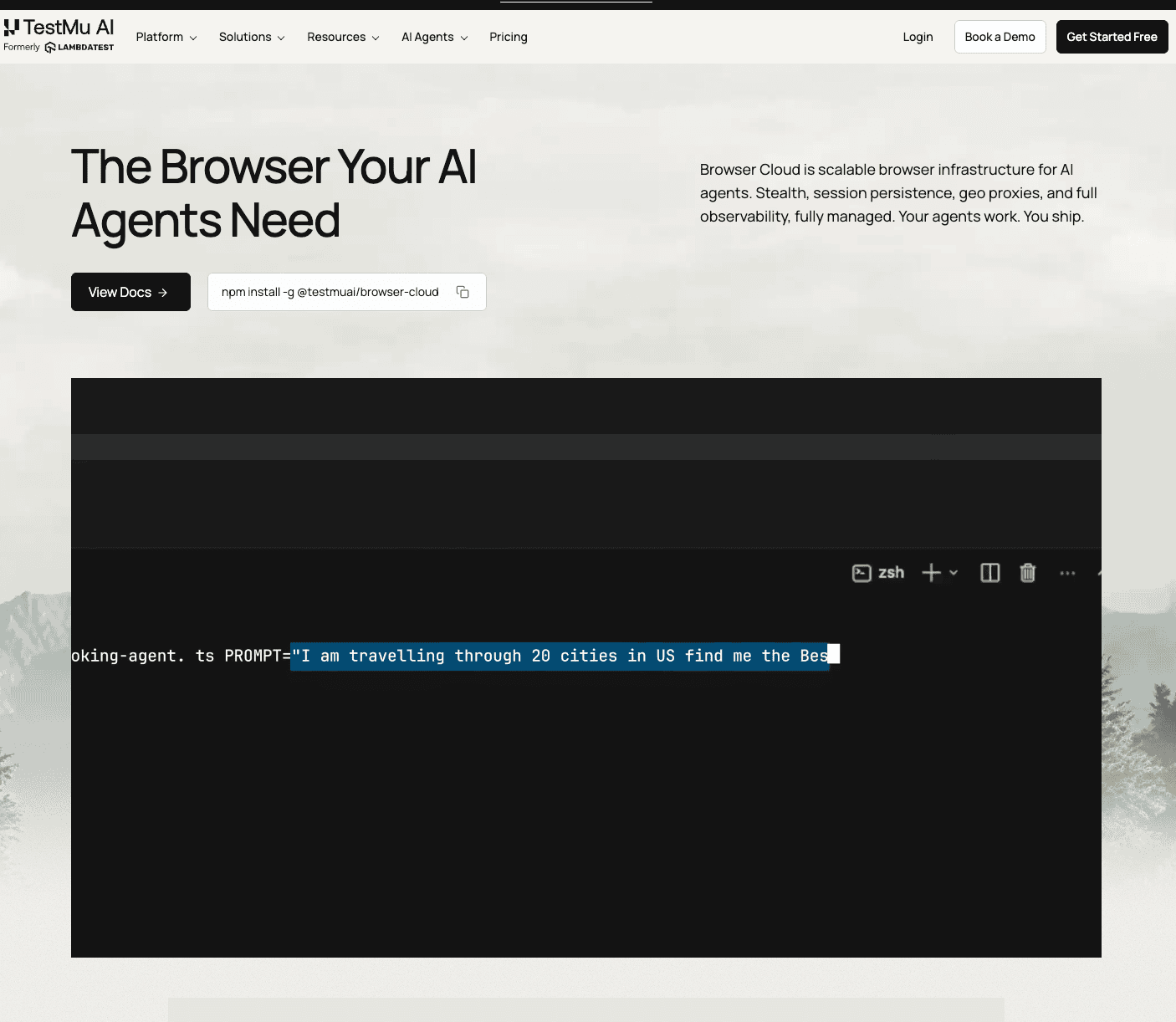 Browser Cloud By TestMu AI screenshot