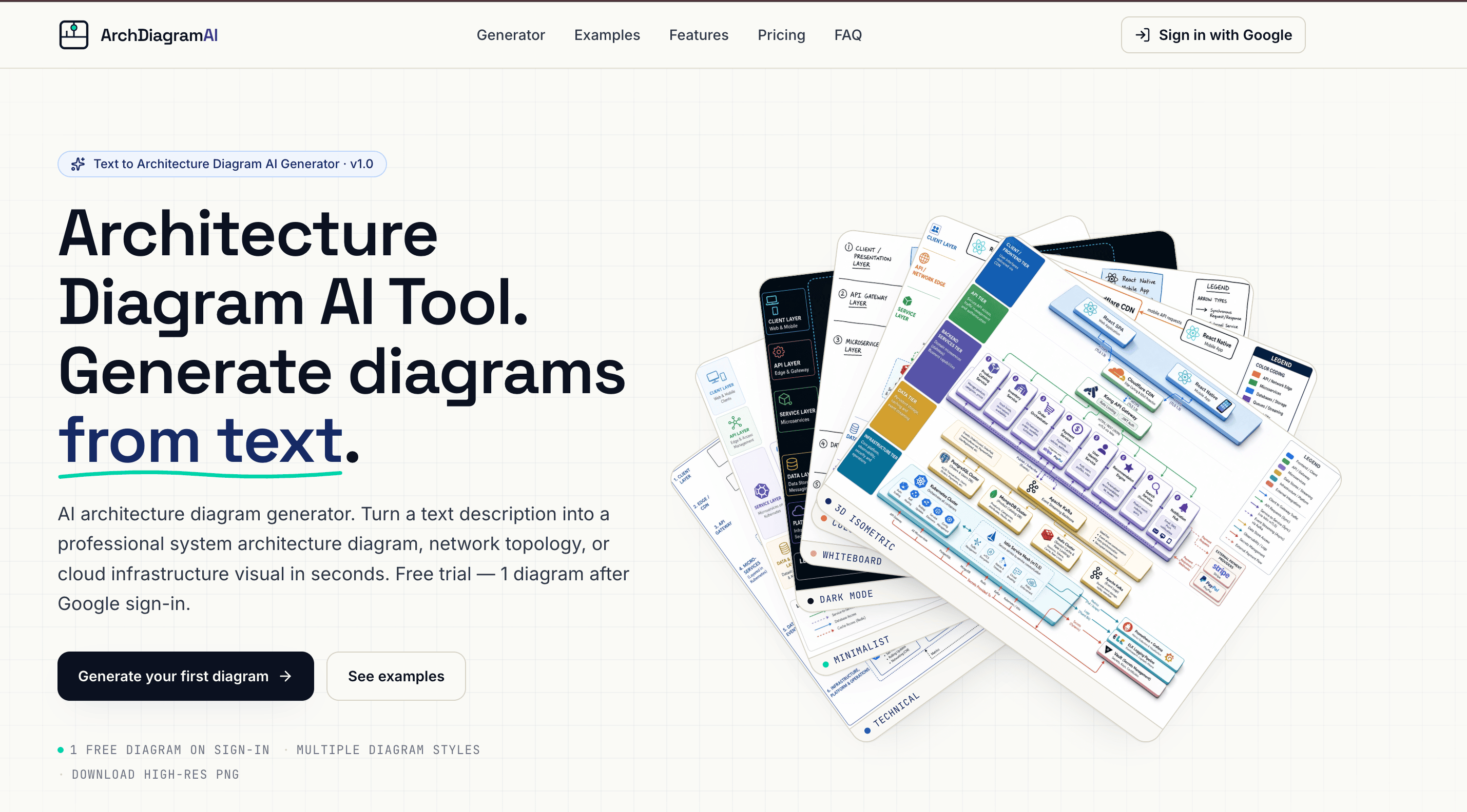 Architecture Diagram AI screenshot