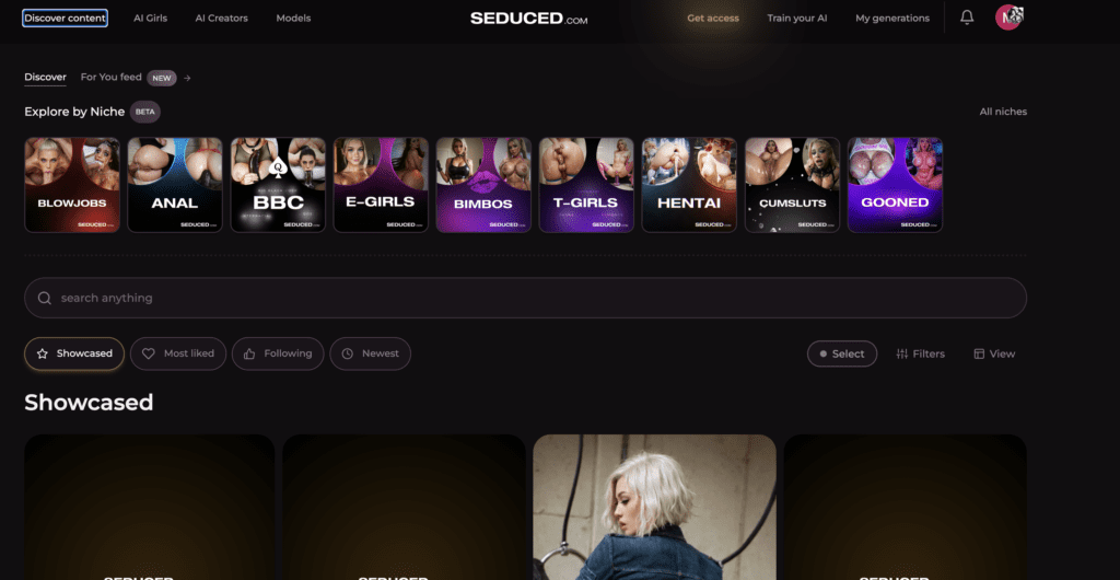 Seduced AI screenshot