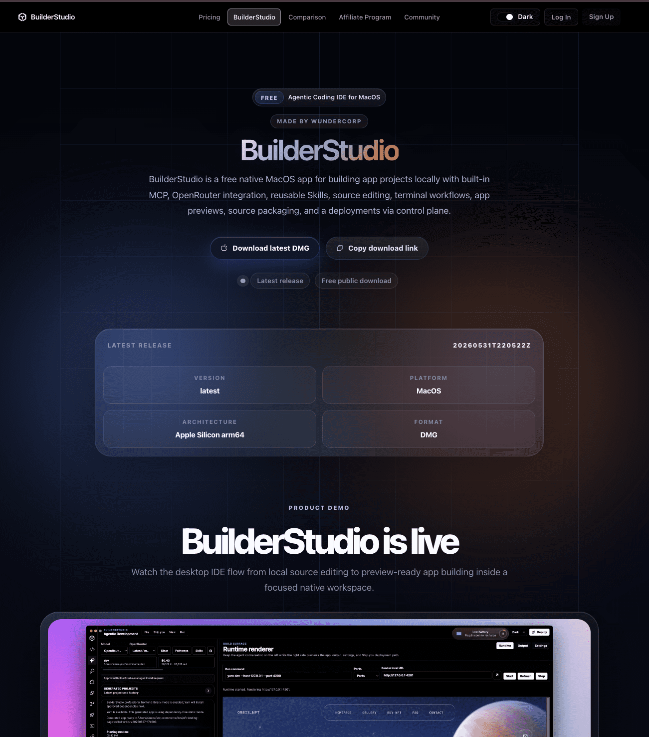 BuilderStudio screenshot