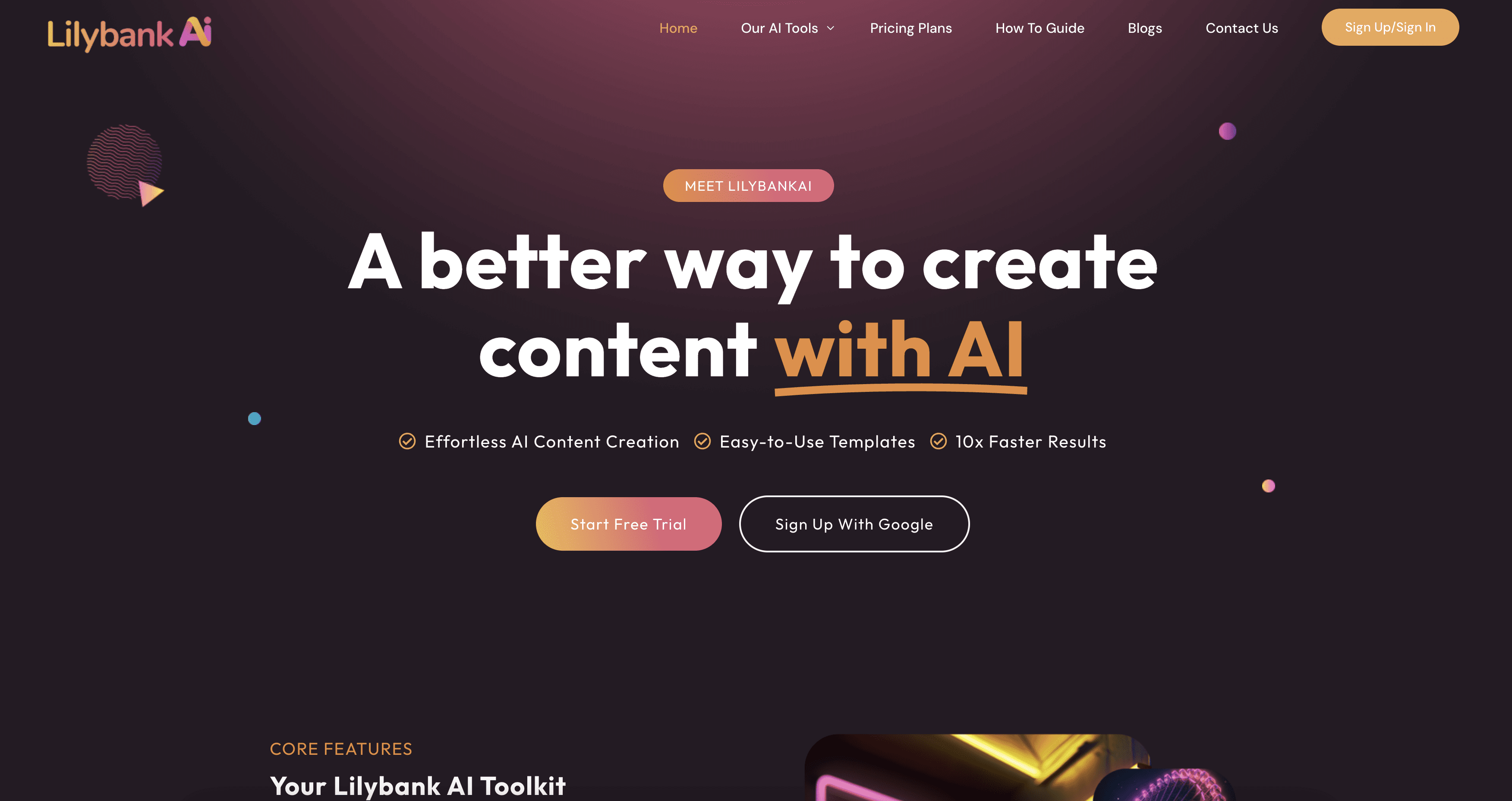 Lilybank ai screenshot