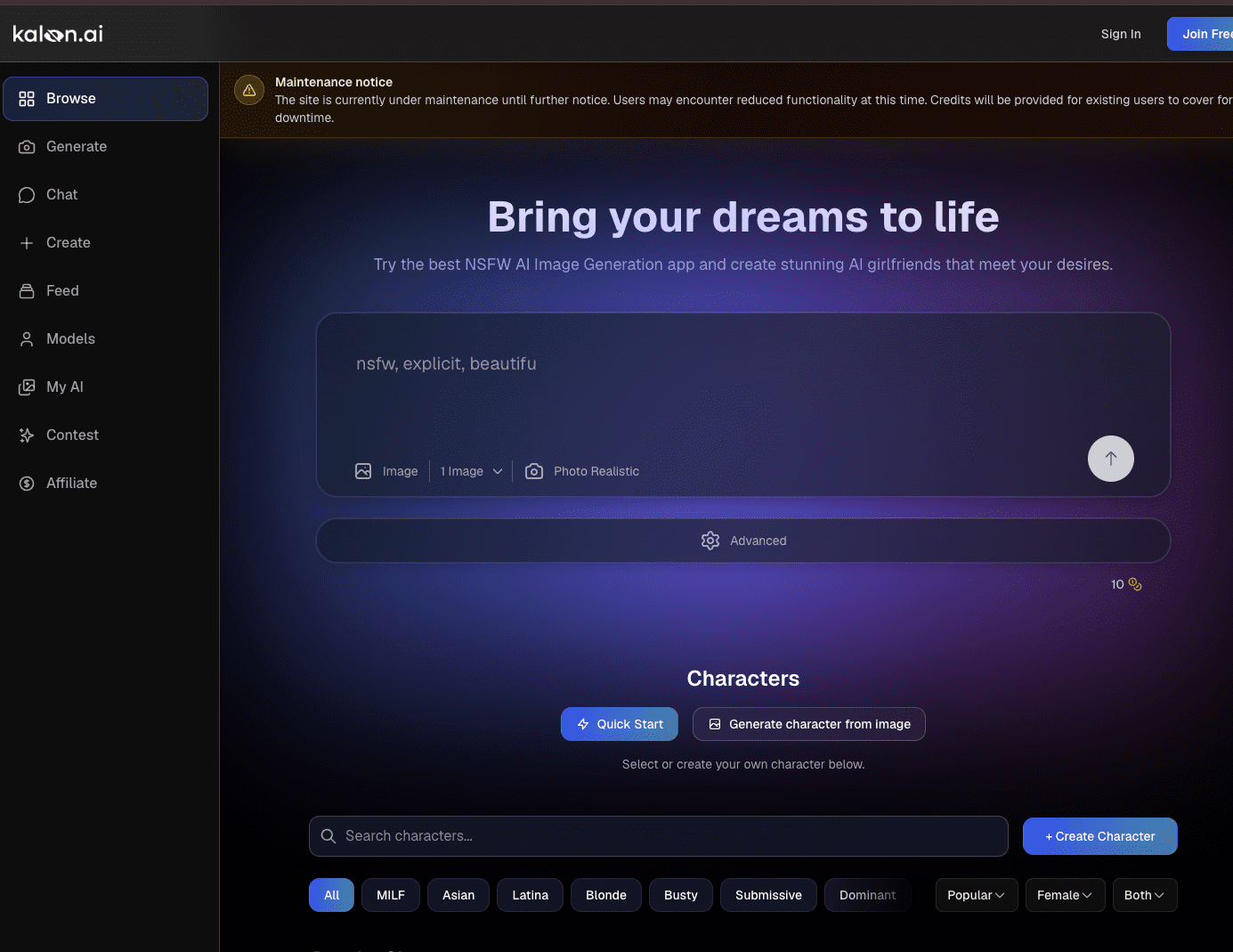KalonAI screenshot