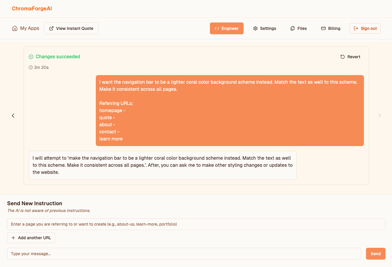 ChromaForgeAI screenshot