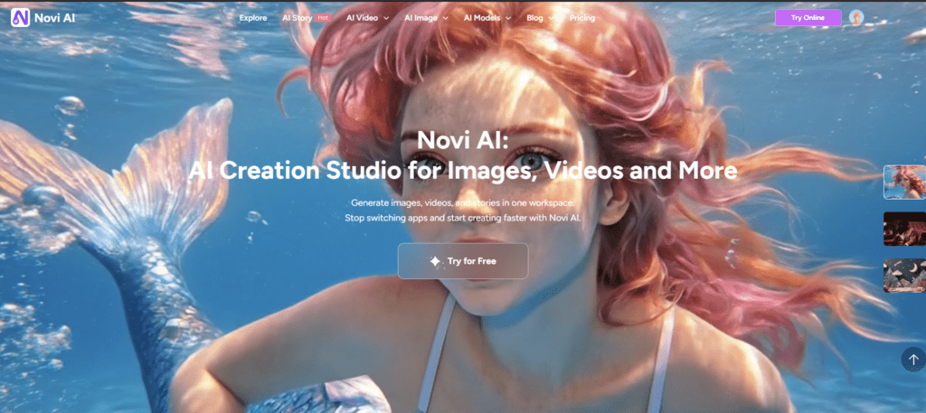 Novi AI screenshot