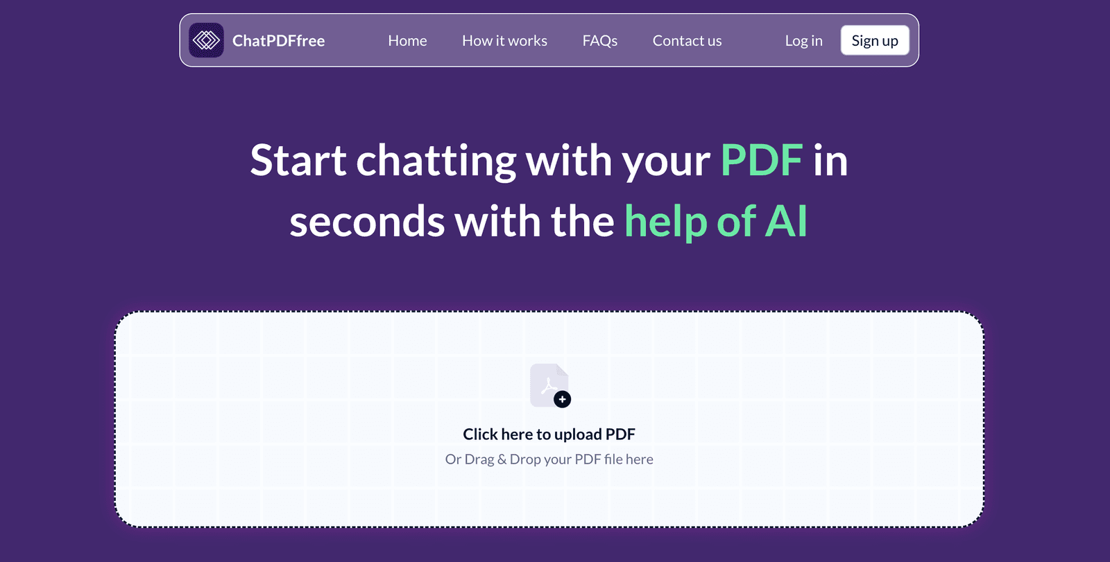 Chat-pdf.net screenshot