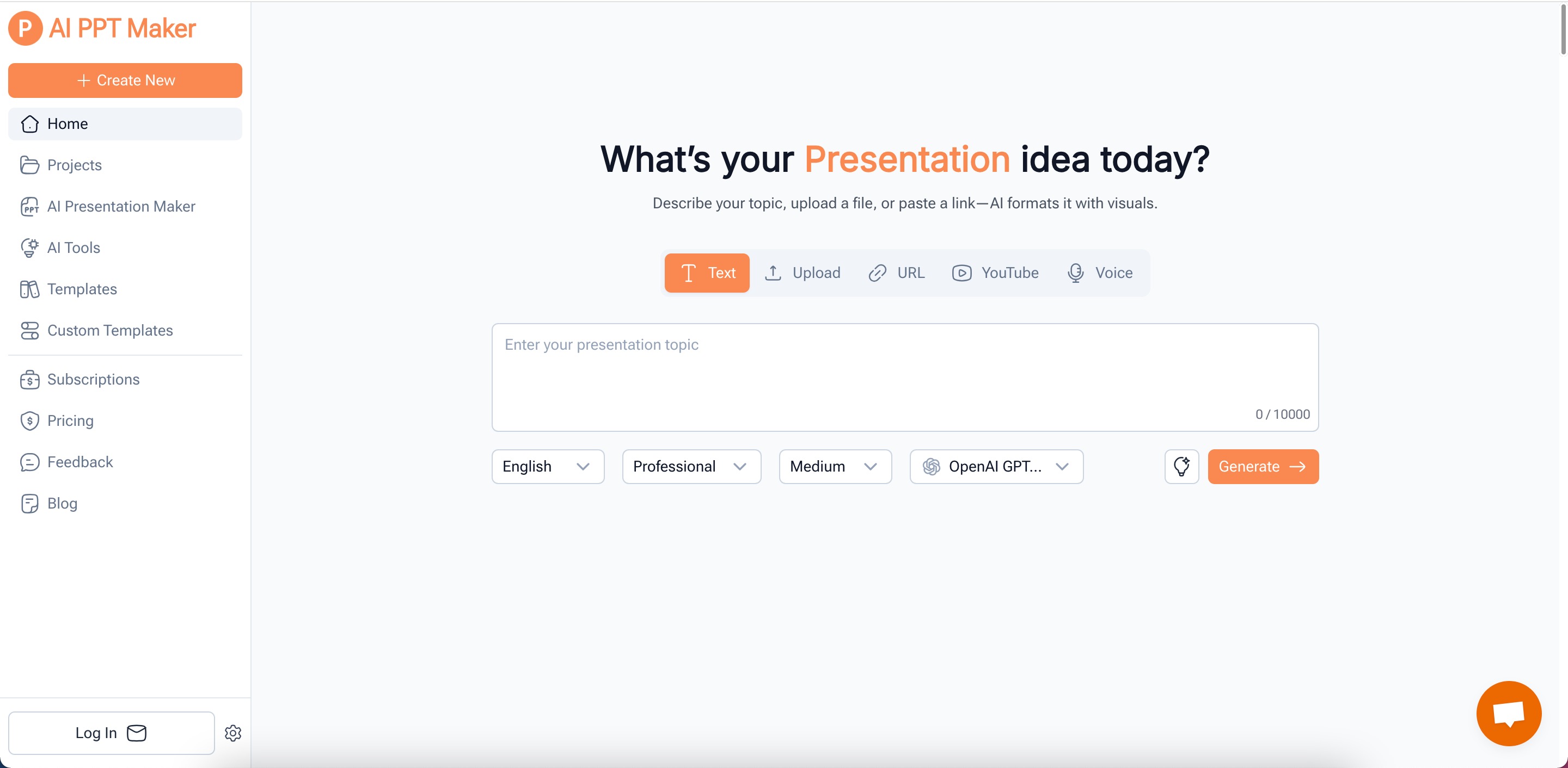 AI PPT Maker screenshot
