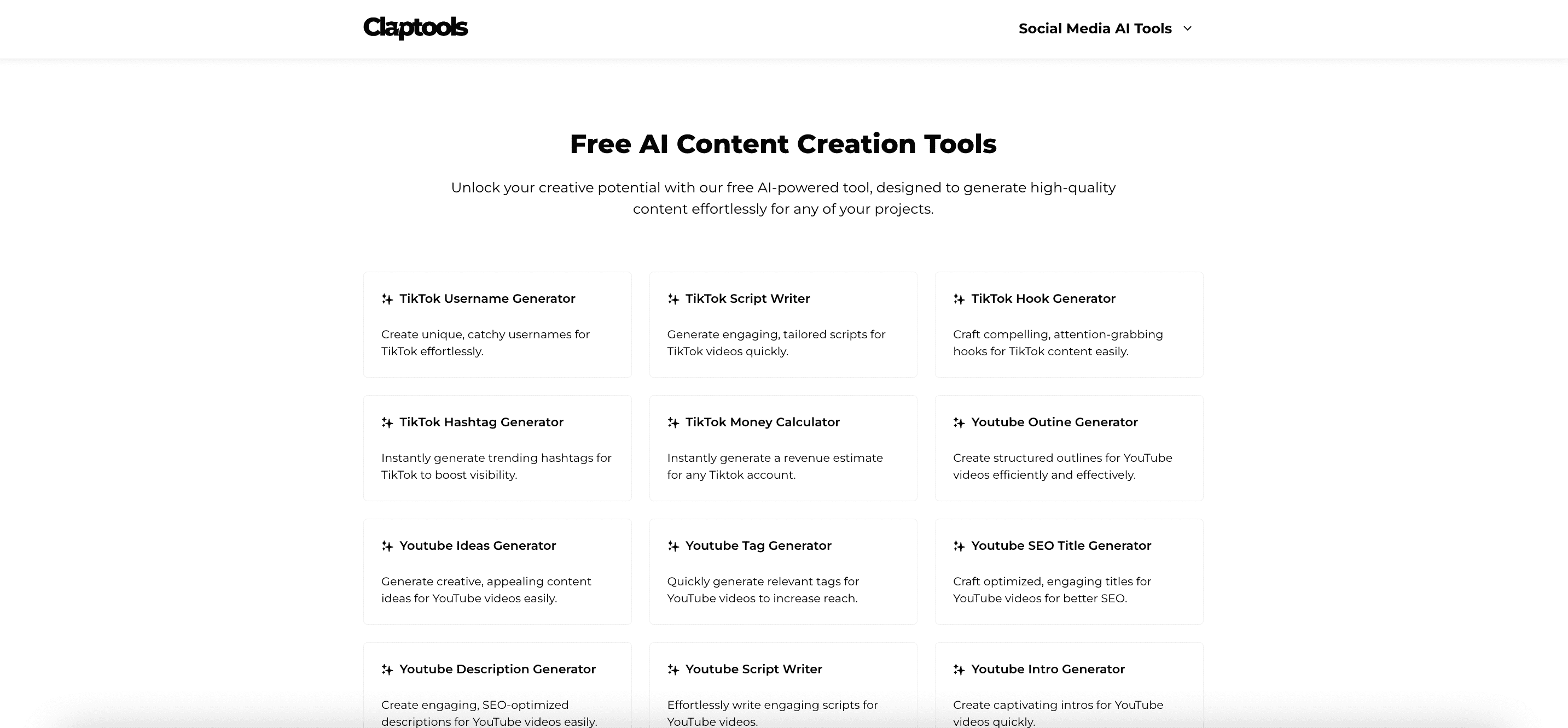 Claptools screenshot
