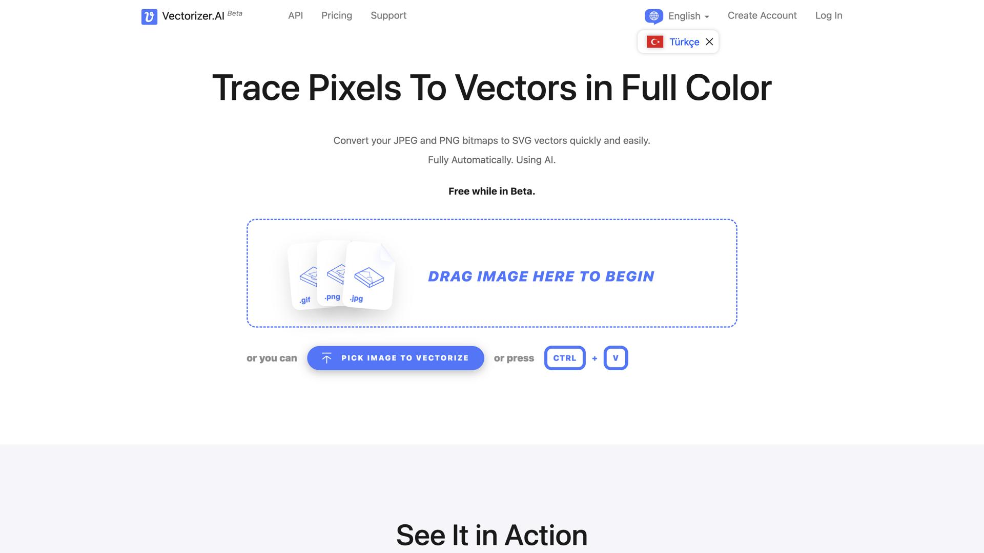Vectorizer AI screenshot