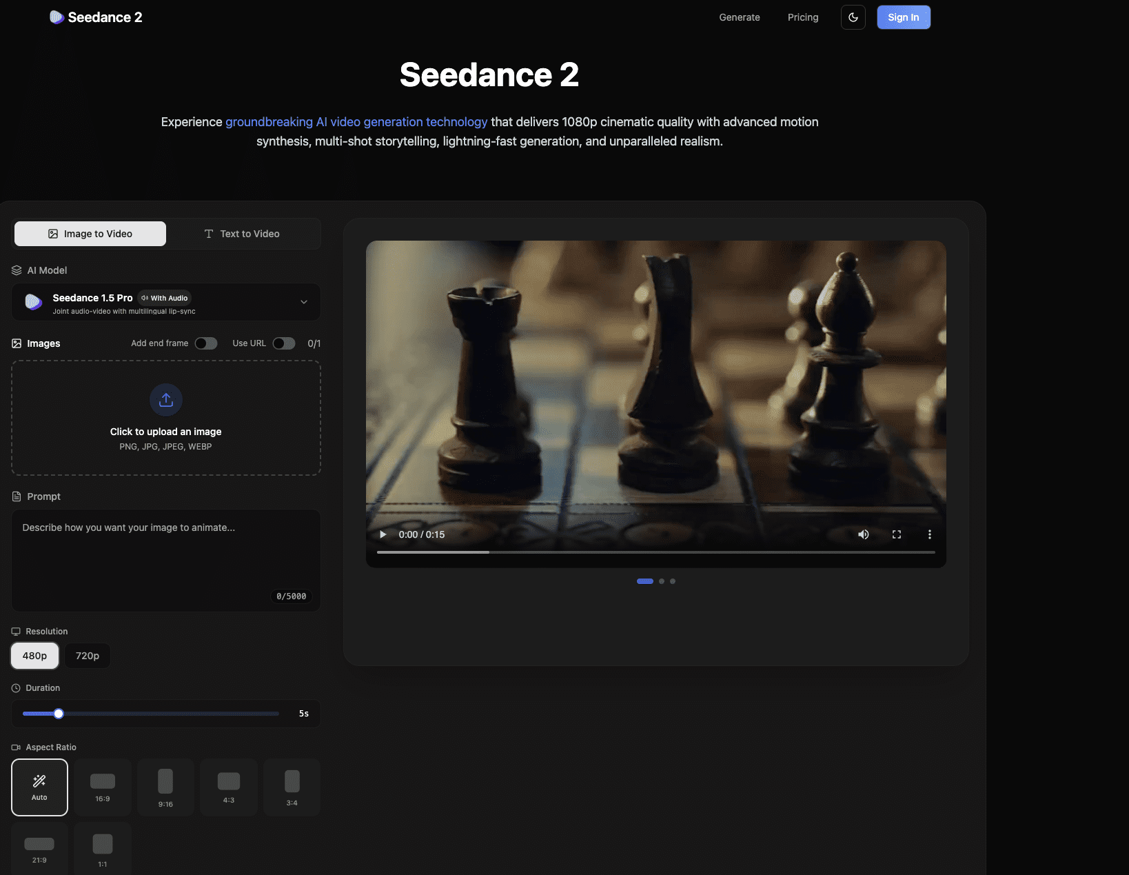 Seedance 2 screenshot