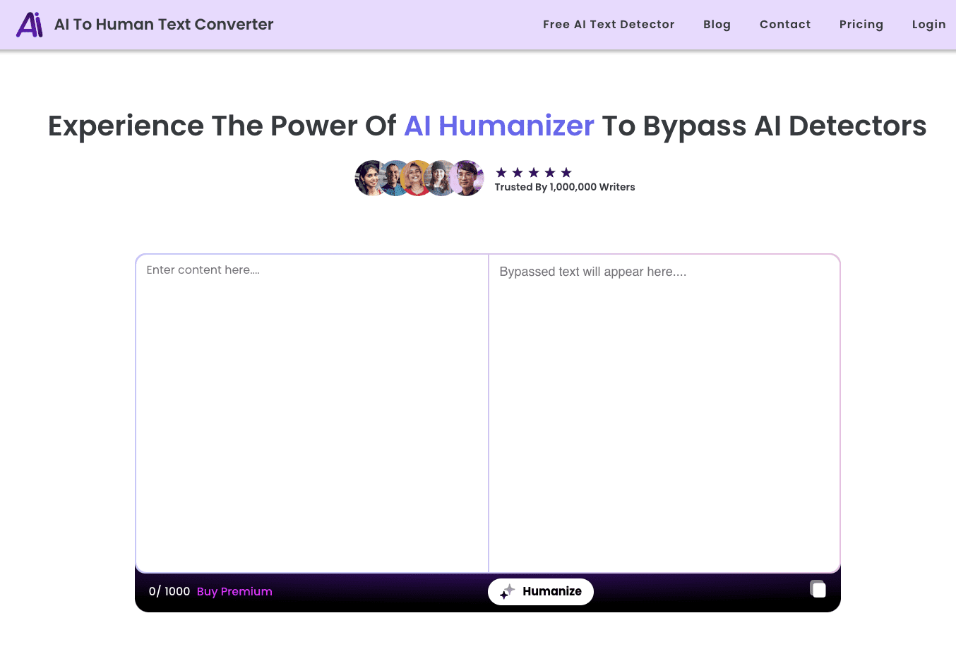 AI To Human Text Converter screenshot
