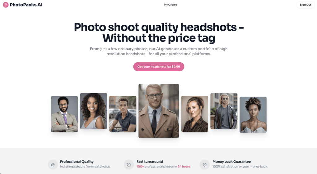 PhotoPacks.AI screenshot
