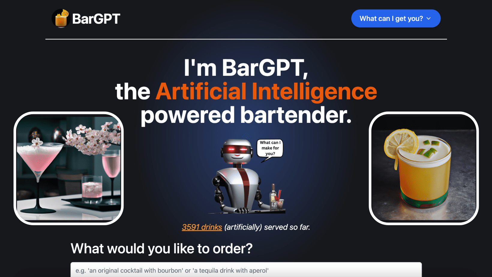 BarGPT screenshot