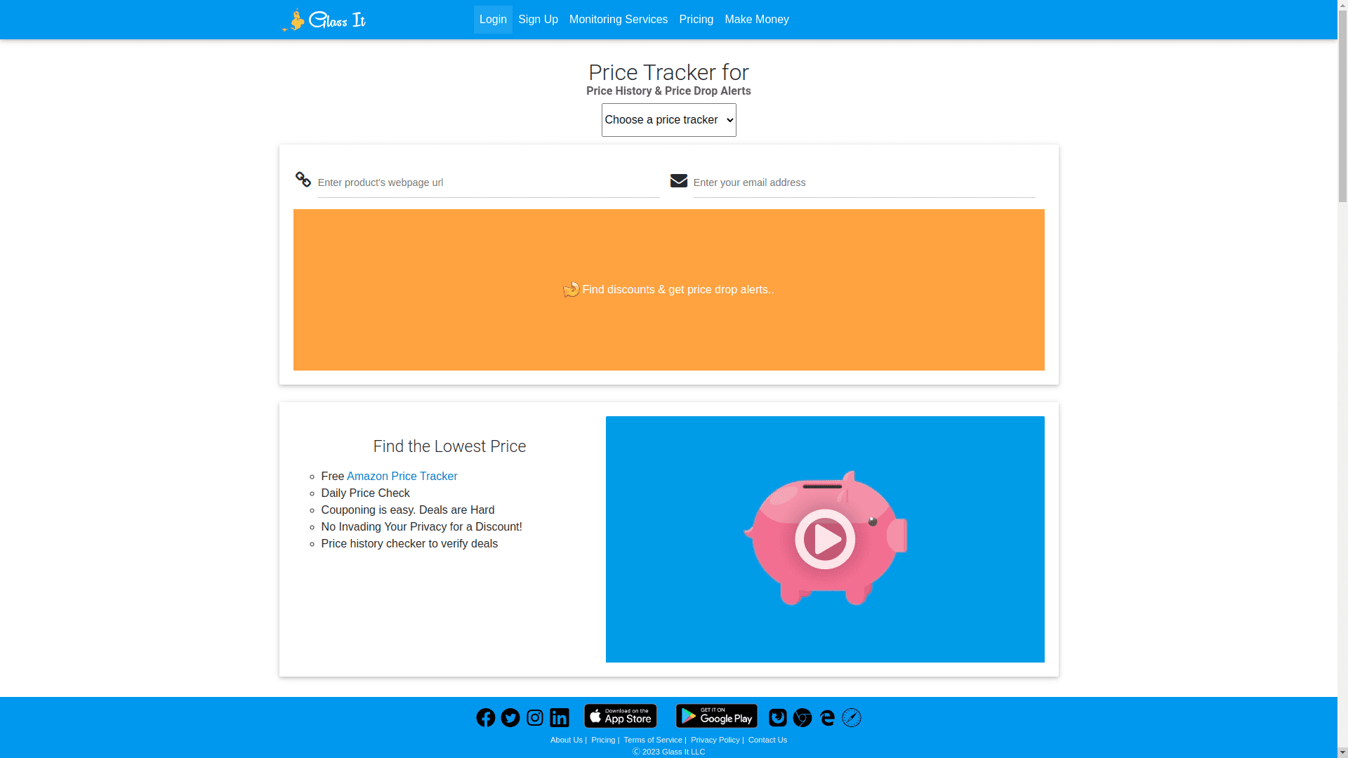 Glass It Price Tracker screenshot