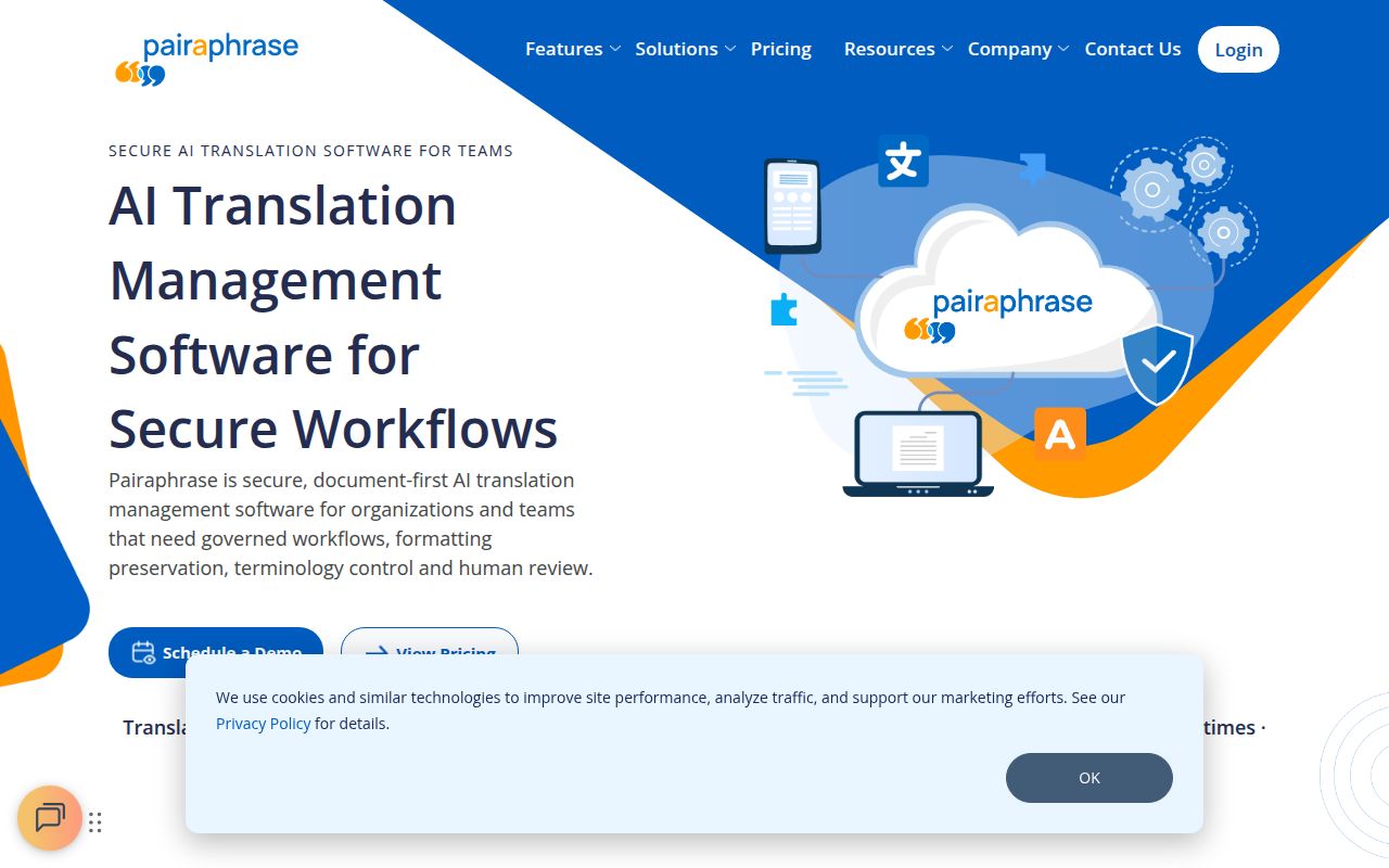 Pairaphrase homepage
