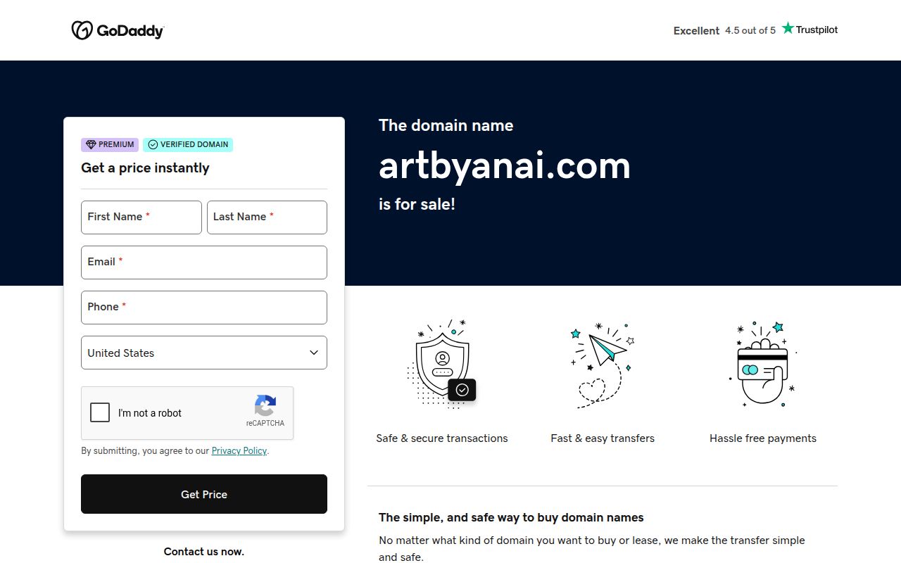 Art by an AI homepage screenshot