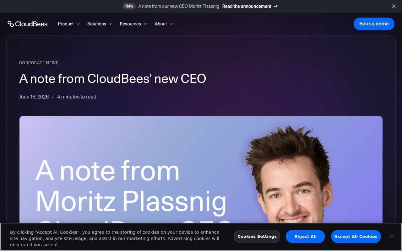 Codeship homepage screenshot