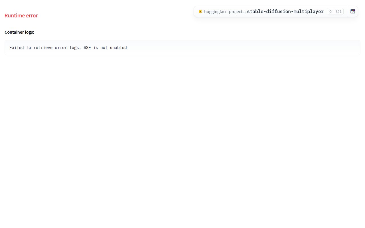 Stable Diffusion Multiplayer homepage screenshot