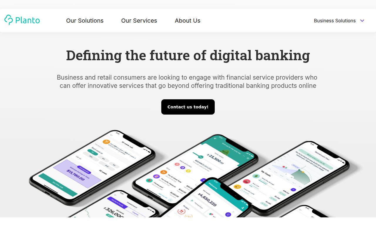 Planto homepage screenshot