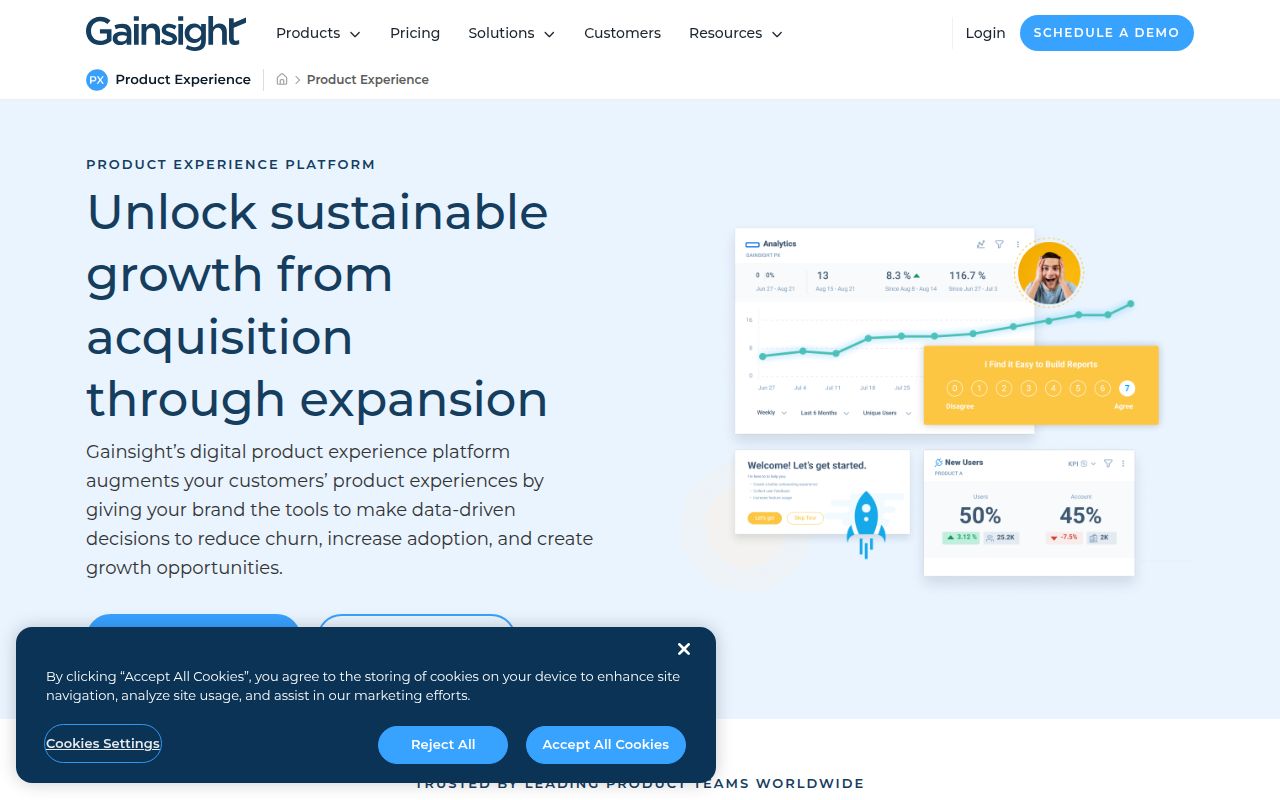 Aptrinsic homepage screenshot