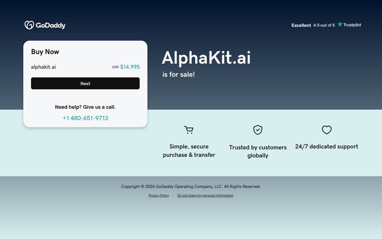 AlphaKit homepage screenshot