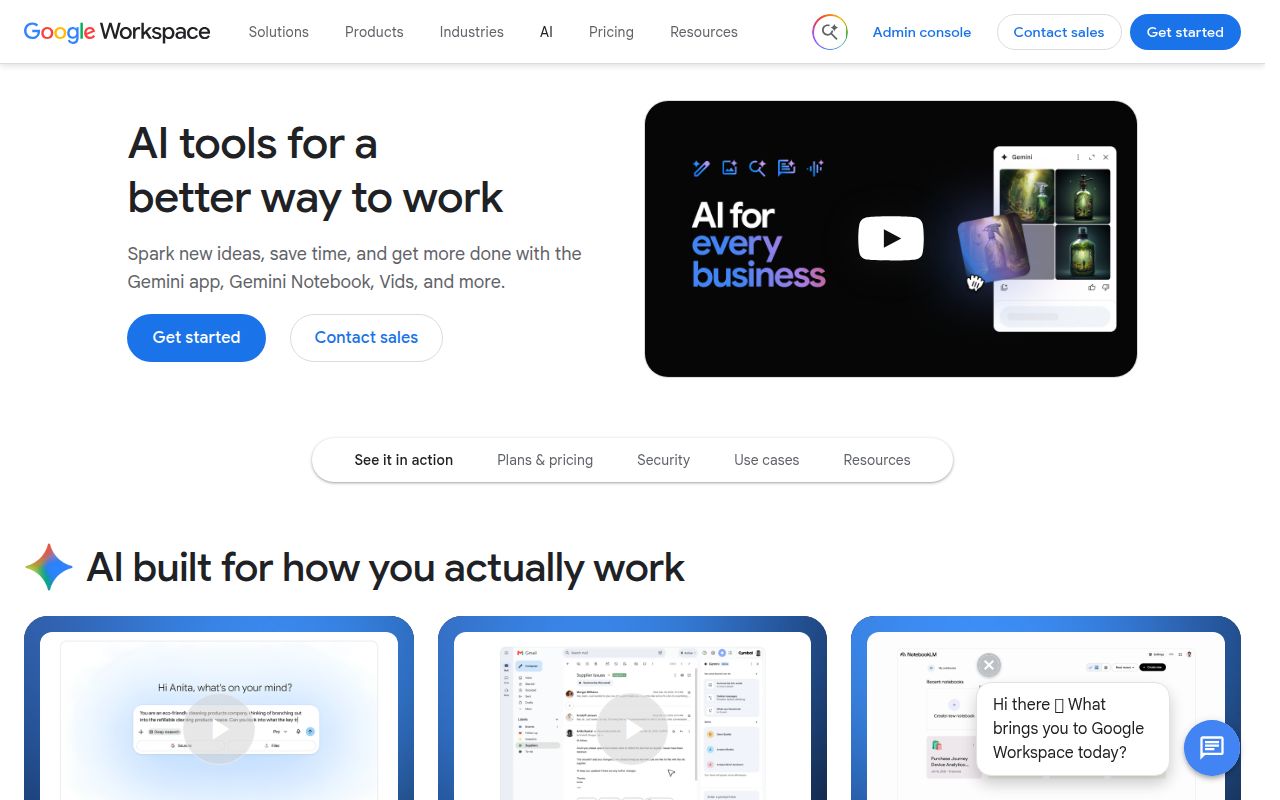 Duet AI homepage screenshot