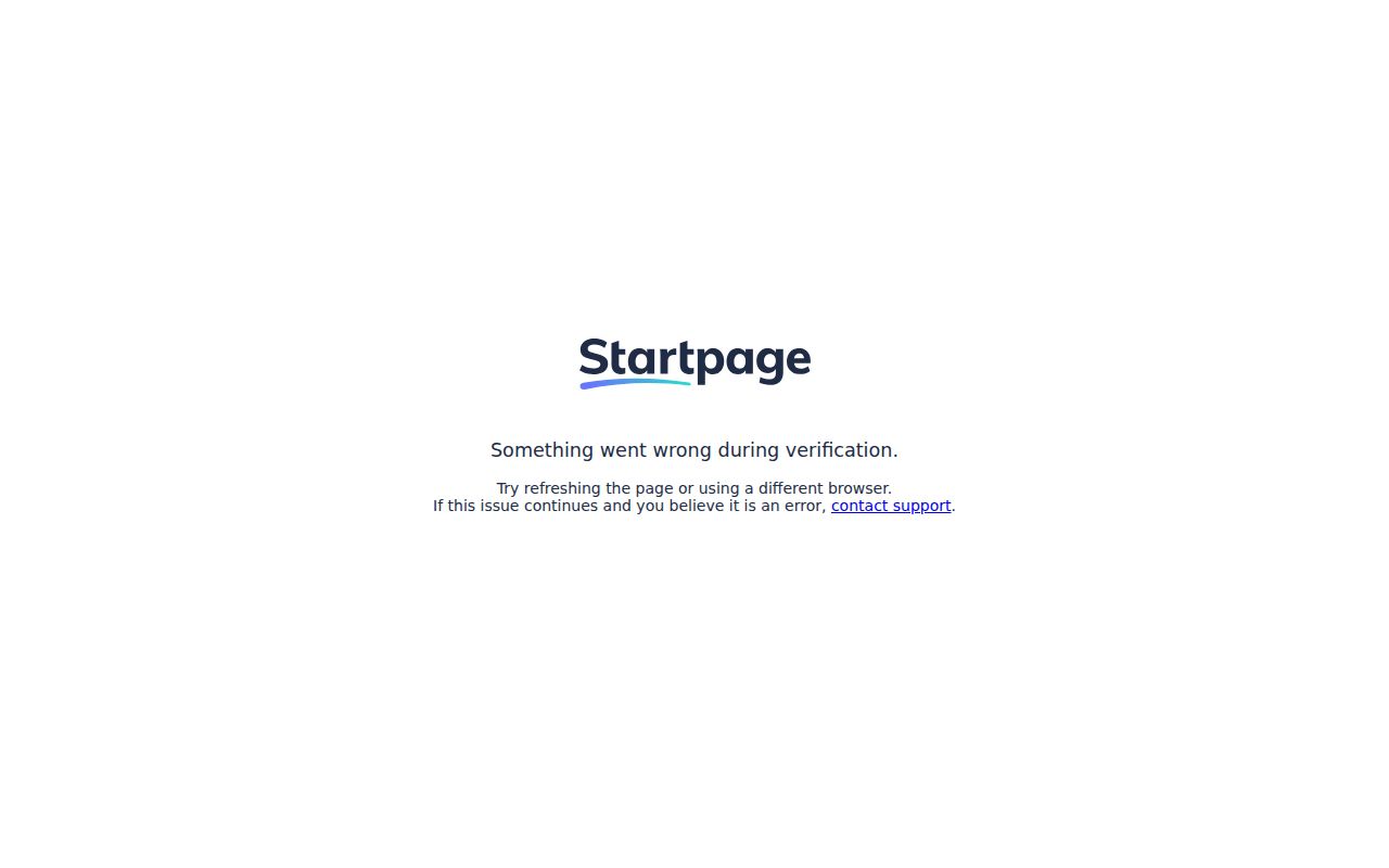 StartPage homepage screenshot