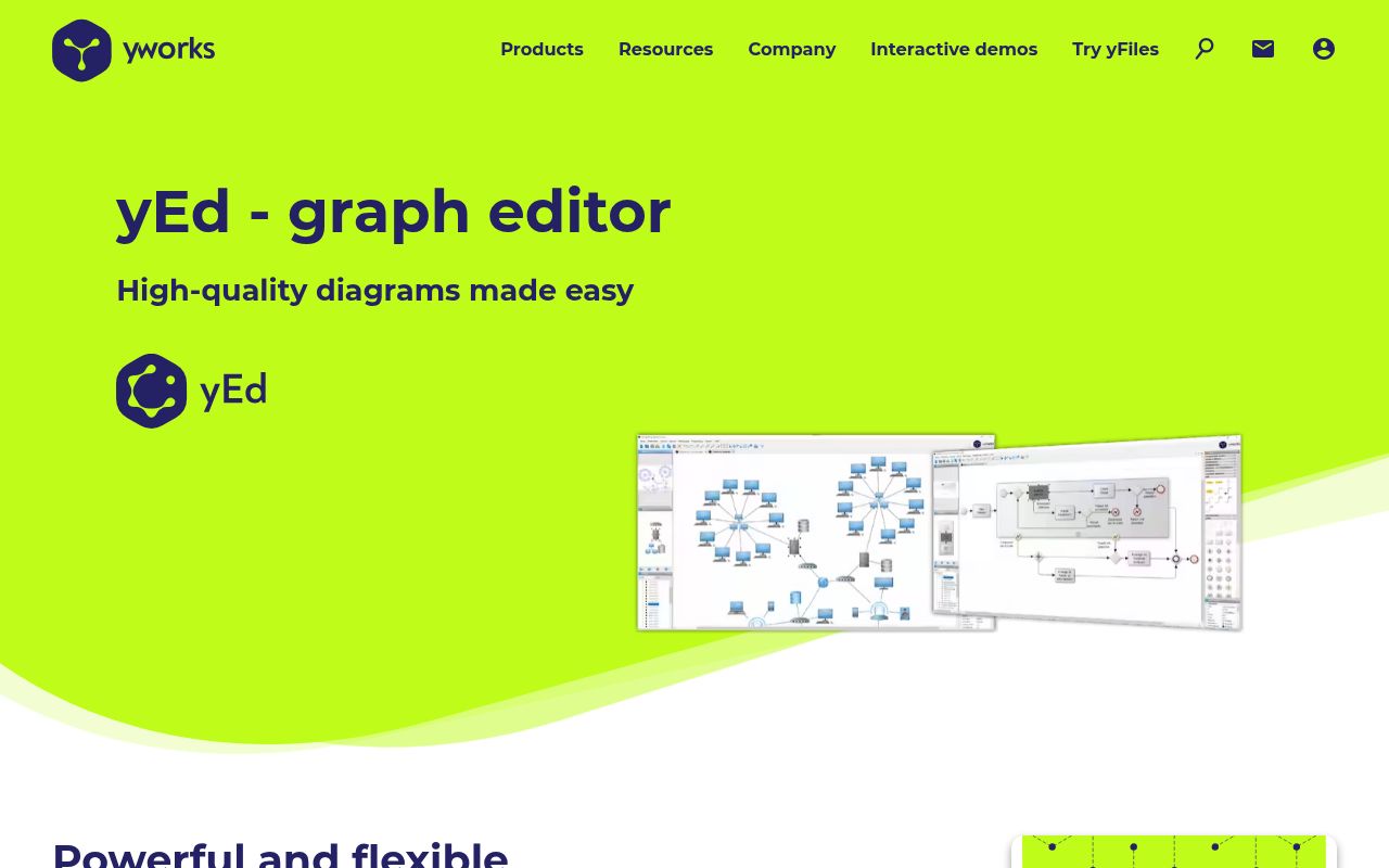 YEd homepage