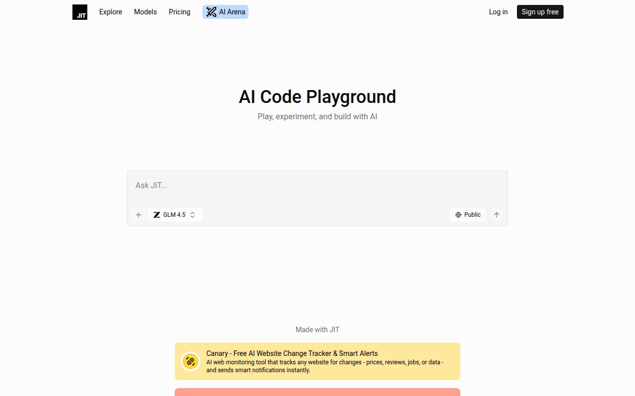 Jit Codes homepage